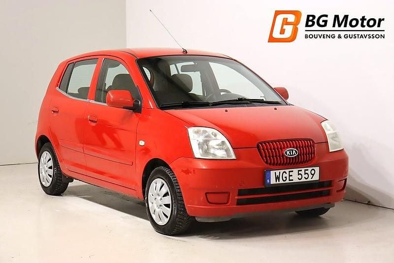 Röd Begagnad 2004 Kia Picanto EX Halvkombi | 19 900 kr (Marknadspris) - Bild 1/3