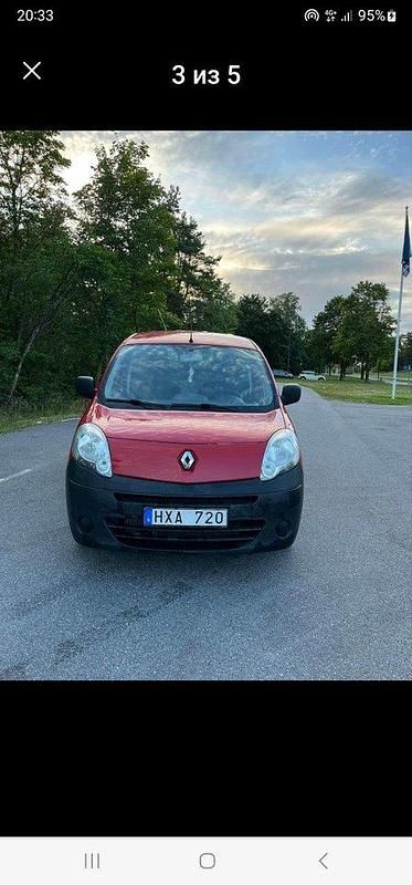 Röd Begagnad 2009 Renault Kangoo Minibuss | 37 000 kr (Marknadspris) - Bild 1/4