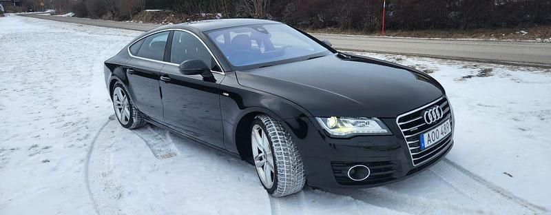 Begagnad Audi A7 Sportback S-Line 310 HK (228 kW) 2014 Diamant svart metalic Halvkombi
