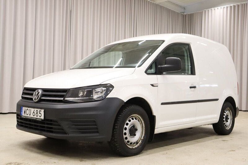 Vit Begagnad 2016 VW Caddy Minibuss | 109 900 kr (Lite dyr) - Bild 1/4