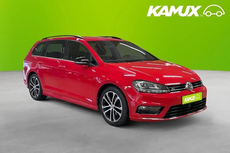 Röd Begagnad 2015 VW Golf VII R-line Kombi | 119 800 kr (Marknadspris) - Bild 1/4