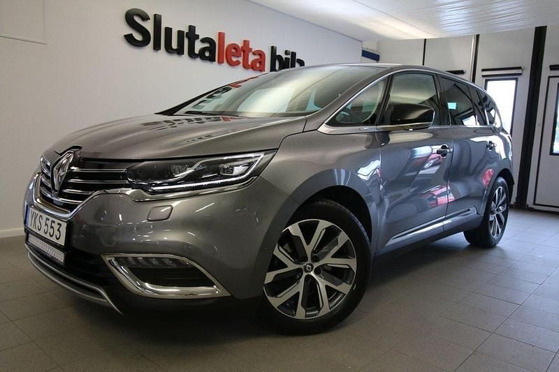Grå Begagnad 2017 Renault Espace Minibuss | 209 900 kr (Marknadspris) - Bild 1/4