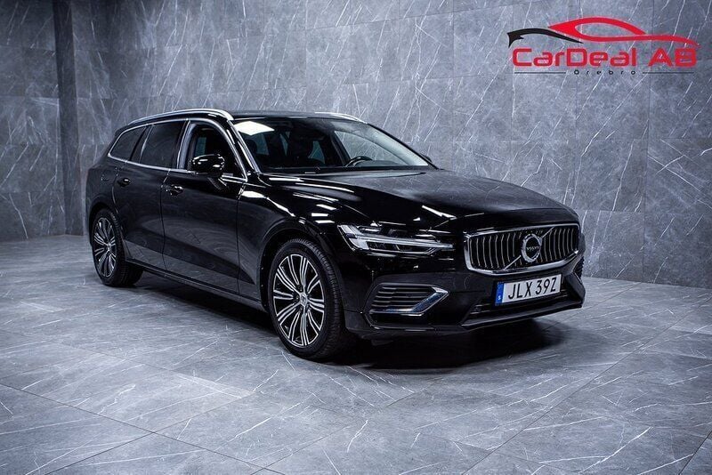 Svart Begagnad 2021 Volvo V60 Inscription Kombi | 288 800 kr (Superpris) - Bild 1/4