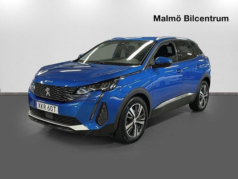 Blå Begagnad 2021 Peugeot 3008 Allure SUV | 269 900 kr (Lite dyr) - Bild 1/4