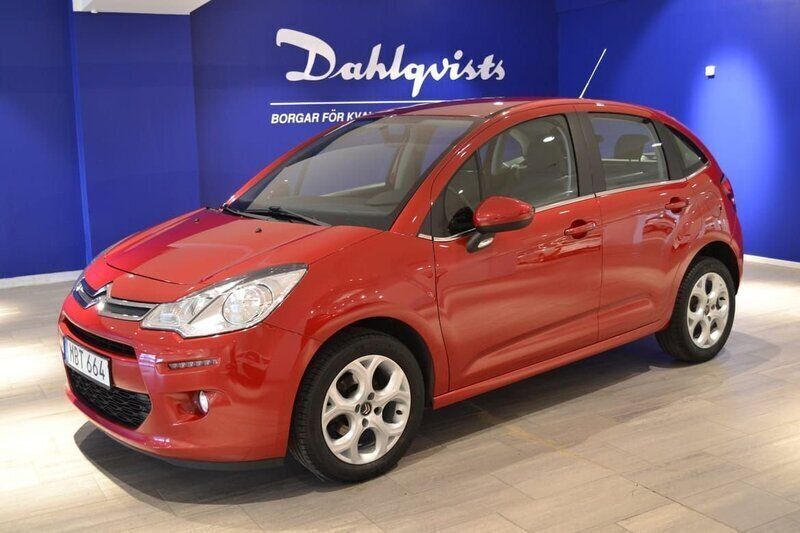 Röd Begagnad 2015 Citroën C3 Halvkombi | 92 000 kr (Dyr) - Bild 1/3