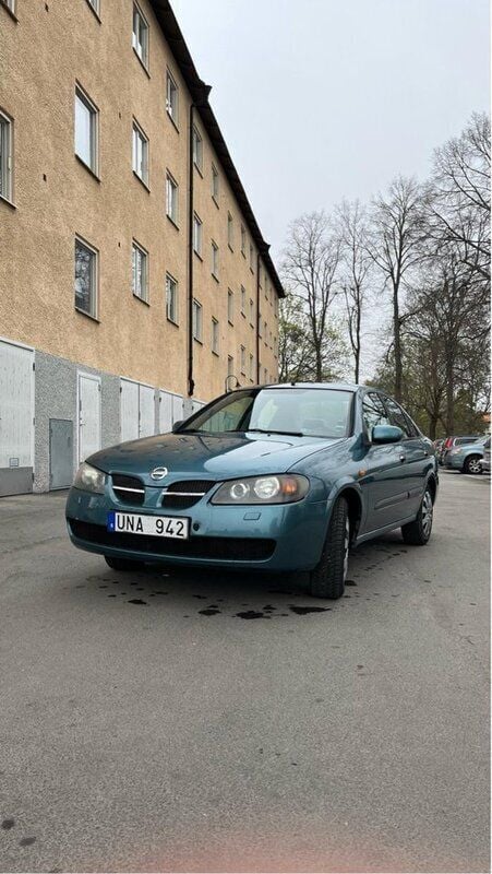 Blå Begagnad 2003 Nissan Almera Sedan | 22 000 kr (Marknadspris) - Bild 1/4