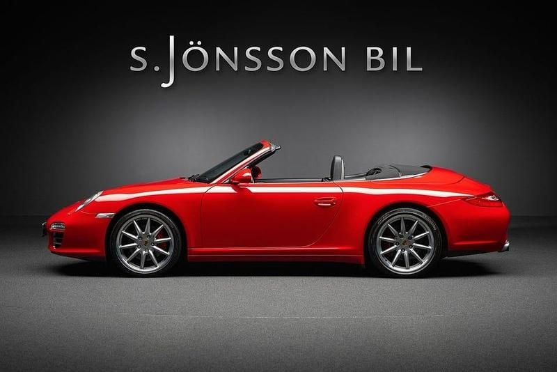 Begagnad Porsche 911 Carrera Cabriolet 385 HK (283 kW) 2009 Röd Cab