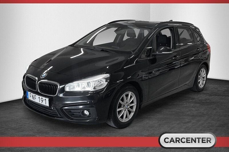 Svart Begagnad 2014 BMW 216 Active Tourer Advantage Minibuss | 94 500 kr - Bild 1/4