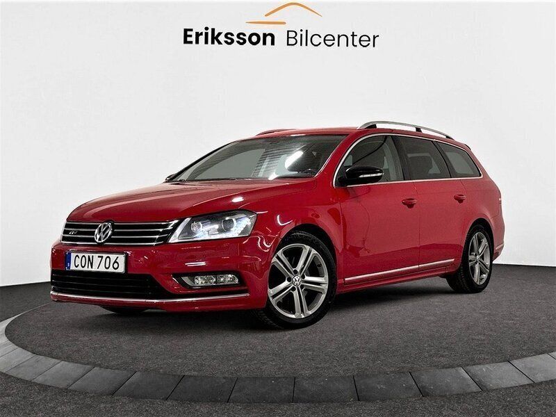 Röd Begagnad 2013 VW Passat R-line Kombi | 119 900 kr (Lite dyr) - Bild 1/4