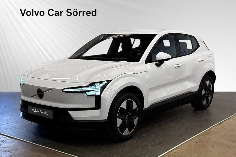 Vit Begagnad 2024 Volvo EX30 Single Motor Extended Range SUV | 379 900 kr (Bra pris) - Bild 1/3