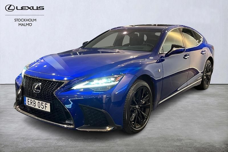 Blå Begagnad 2022 Lexus LS500h Sport Line Sedan | 799 000 kr - Bild 1/4