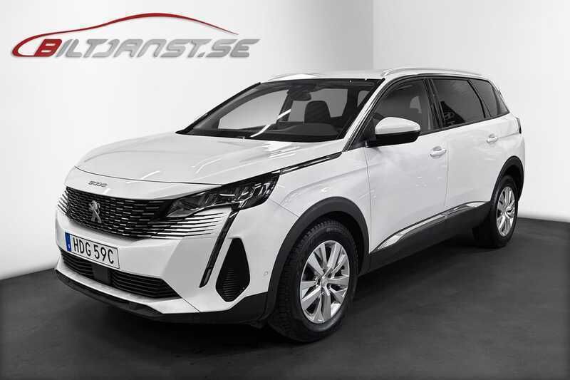 Vit Begagnad 2021 Peugeot 5008 Minibuss | 289 900 kr (Lite dyr) - Bild 1/4