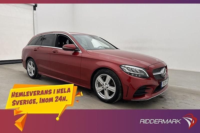 Begagnad Mercedes C220 AMG 194 HK (142 kW) 2018 Röd Kombi