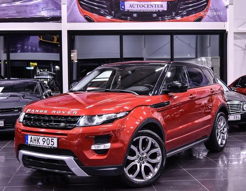Röd Begagnad 2014 Land Rover Range Rover evoque Dynamic SUV | 179 900 kr (Marknadspris) - Bild 1/4