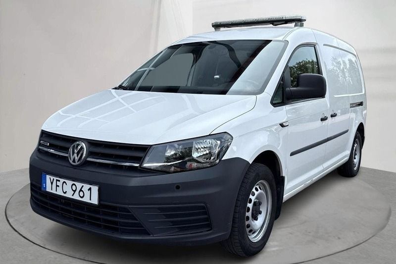 Vit Begagnad 2018 VW Caddy Minibuss | 100 000 kr (Superpris) - Bild 1/4