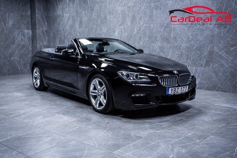 Svart Begagnad 2014 BMW 640 Cabriolet M Sport Cab | 339 800 kr - Bild 1/4