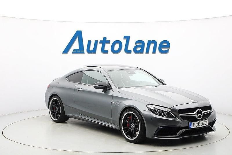 Begagnad Mercedes C63S AMG AMG 510 HK (375 kW) 2017 Grå Sportkupé