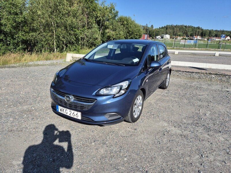 Blå Begagnad 2017 Opel Corsa Enjoy Halvkombi | 85 000 kr (Marknadspris) - Bild 1/4