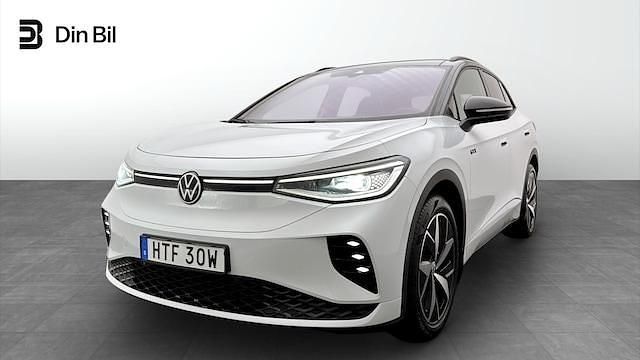 Vit Begagnad 2023 VW ID.4 GTX SUV | 379 500 kr (Marknadspris) - Bild 1/4