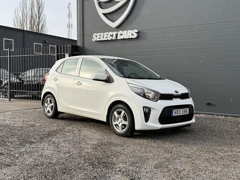 Begagnad Kia Picanto 67 HK (49 kW) 2019 Vit Halvkombi