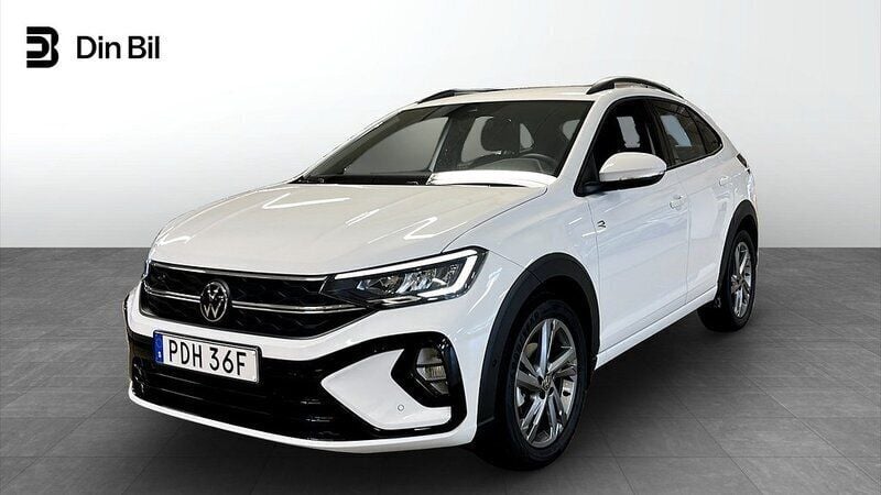 Vit (pure white) Begagnad 2024 VW Taigo R-line SUV | 254 800 kr (Marknadspris) - Bild 1/4