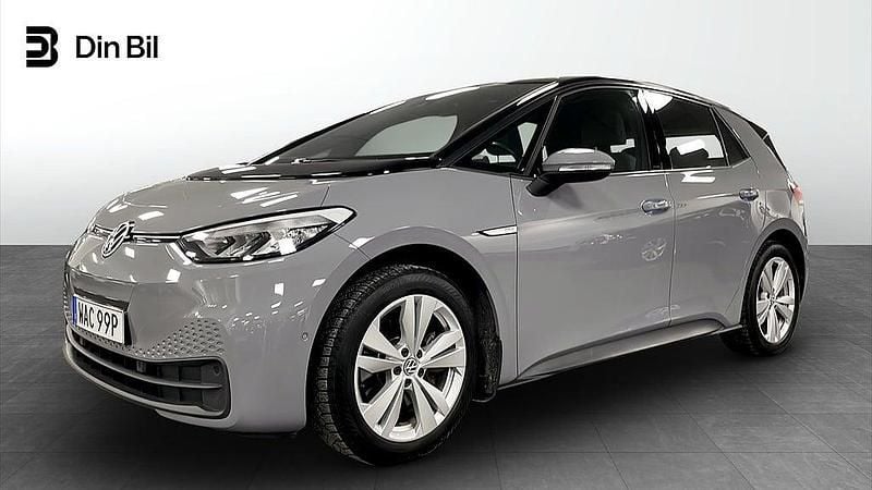Grå Begagnad 2022 VW ID.3 Pro Performance Halvkombi | 249 000 kr (Lite dyr) - Bild 1/4