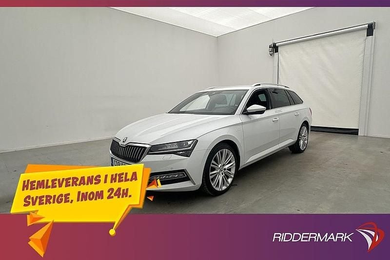 Vit Begagnad 2020 Skoda Superb LAURIN & KLEMENT Kombi | 249 800 kr (Marknadspris) - Bild 1/3