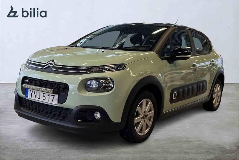 Begagnad Citroën C3 Feel 83 HK (61 kW) 2017 Grön Halvkombi