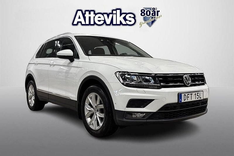 Vit Begagnad 2019 VW Tiguan Comfortline SUV | 259 900 kr (Marknadspris) - Bild 1/4