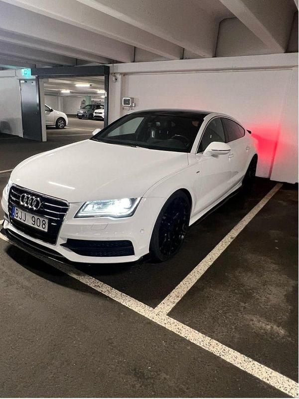 Vit Begagnad 2012 Audi A7 Sportback Halvkombi | 160 000 kr (Bra pris) - Bild 1/4