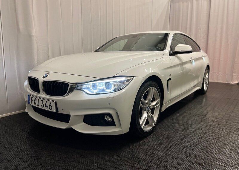 Vit Begagnad 2015 BMW 420 Gran Coupé M Sport Sportkupé | 189 900 kr (Marknadspris) - Bild 1/4