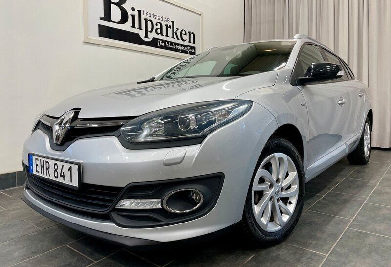 Silver Begagnad 2016 Renault Mégane GrandTour LIMITED Kombi | 99 900 kr (Marknadspris) - Bild 1/3