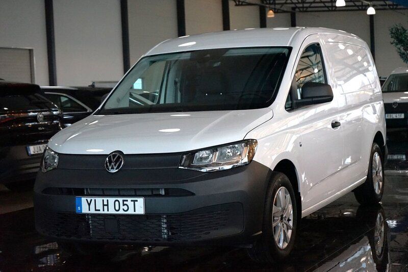 Vit Ny 2025 VW Caddy Maxi Minibuss | 339 500 kr (Superpris) - Bild 1/4
