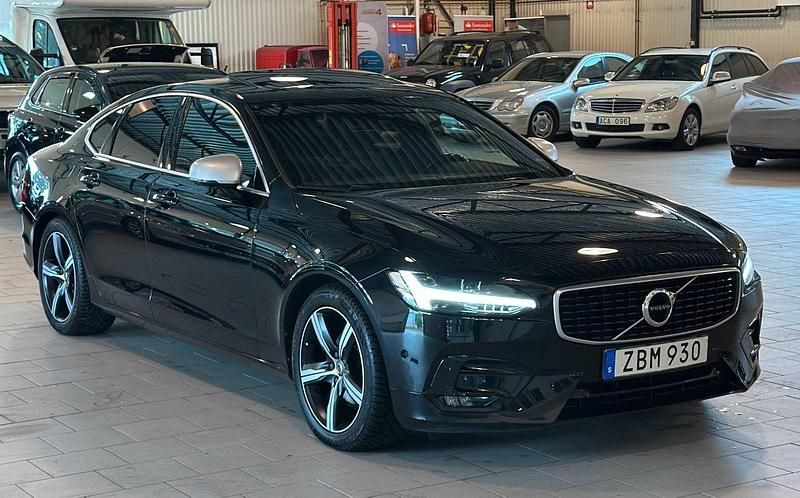 Begagnad Volvo S90 R-Design 191 HK (140 kW) 2018 Svart Sedan