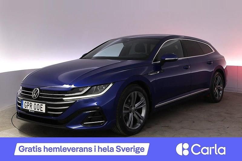 Blå Begagnad 2022 VW Arteon R-line Kombi | 377 990 kr - Bild 1/4