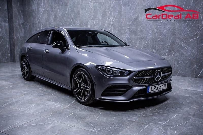 Begagnad Mercedes CLA200 Shooting Brake AMG line 163 HK (119 kW) 2019 Mörkgrå Kombi