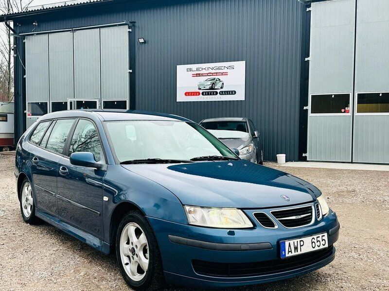 Blå Begagnad 2006 Saab 9-3 Vector Kombi | 34 900 kr (Lite dyr) - Bild 1/4