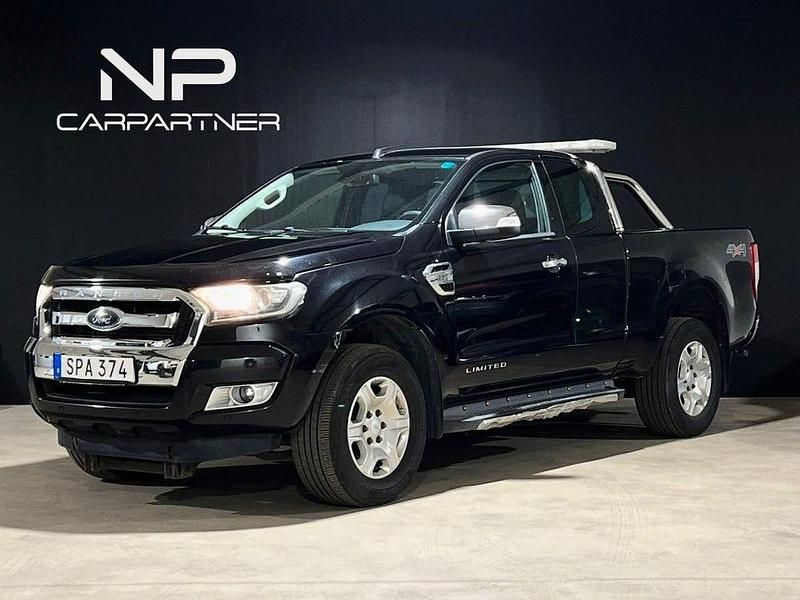Svart Begagnad 2017 Ford Ranger Pickup | 139 900 kr (Dyr) - Bild 1/4
