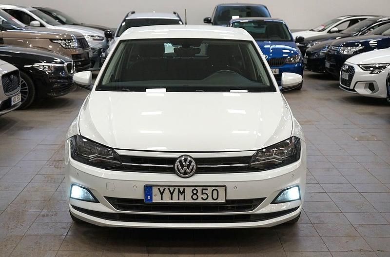Begagnad VW Polo 95 HK (69 kW) 2018 Vit Halvkombi