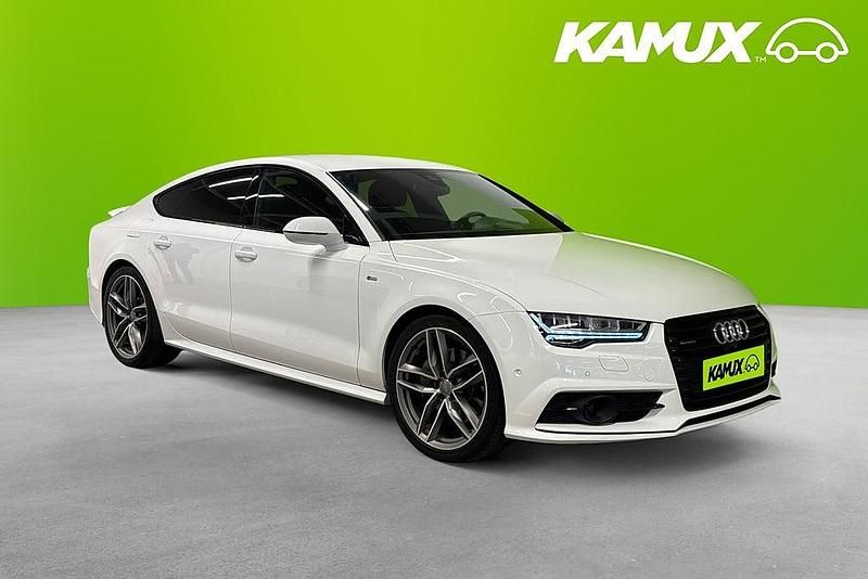 Vit Begagnad 2015 Audi A7 Sportback S-Line Halvkombi | 284 900 kr (Marknadspris) - Bild 1/3