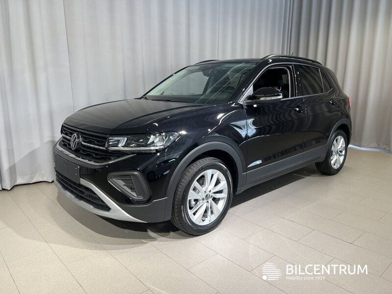 Svart Ny 2025 VW T-Cross Edition SUV | 308 300 kr (Marknadspris) - Bild 1/4