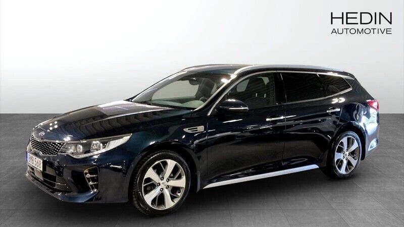 Blå (blue) Begagnad 2018 Kia Optima GT-Line Sedan | 214 900 kr (Lite dyr) - Bild 1/4