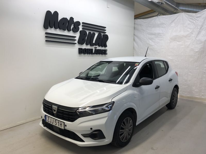 Vit Begagnad 2021 Dacia Sandero Halvkombi | 119 900 kr - Bild 1/4