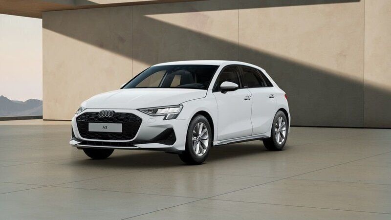 Vit Ny 2025 Audi A3 Sportback Halvkombi | 329 000 kr (Marknadspris) - Bild 1/4