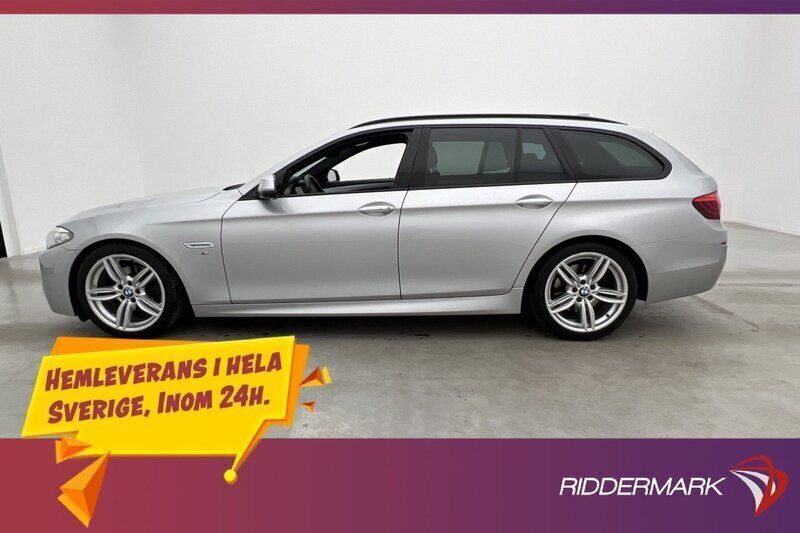 Silver Begagnad 2016 BMW 520 M Sport Kombi | 249 800 kr (Lite dyr) - Bild 1/3