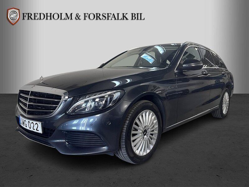 Grå Begagnad 2015 Mercedes C220 Exclusive Kombi | 209 900 kr (Marknadspris) - Bild 1/4