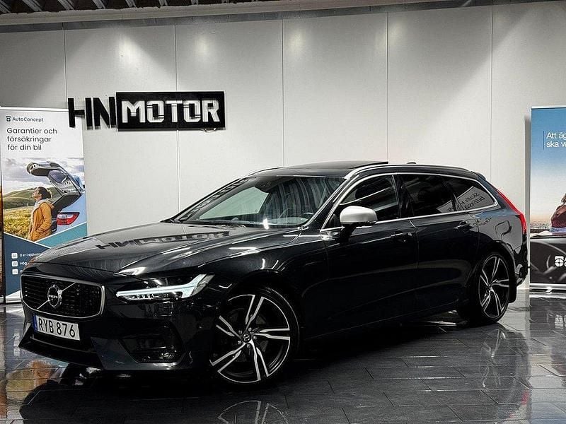 Grå Begagnad 2016 Volvo V90 R-Design Kombi | 319 900 kr (Dyr) - Bild 1/4