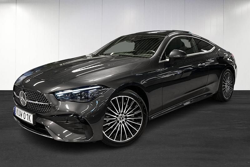 Grå (grey) Begagnad 2024 Mercedes CLE300 AMG line Sportkupé | 589 900 kr - Bild 1/4