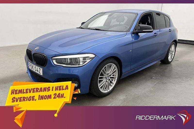 Blå Begagnad 2019 BMW 118 M Sport Halvkombi | 169 800 kr (Marknadspris) - Bild 1/3