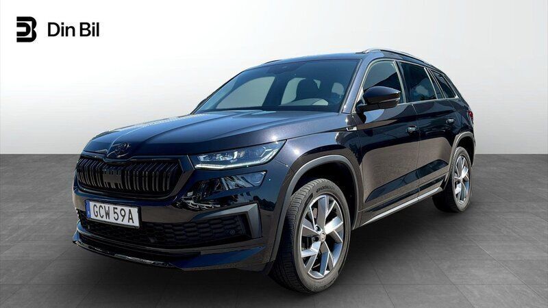 Svart Begagnad 2022 Skoda Kodiaq SportLine SUV | 399 900 kr (Marknadspris) - Bild 1/4